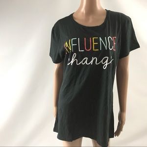 Instant Message Women’s Tee Shirt Size L Black